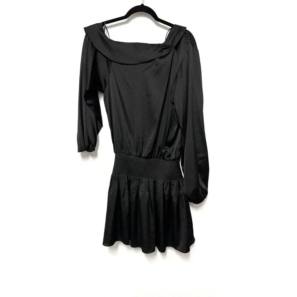 NWT Ramy Brook Off Shoulder Blouson Mini Dress Timothy Dress - Picture 4 of 6